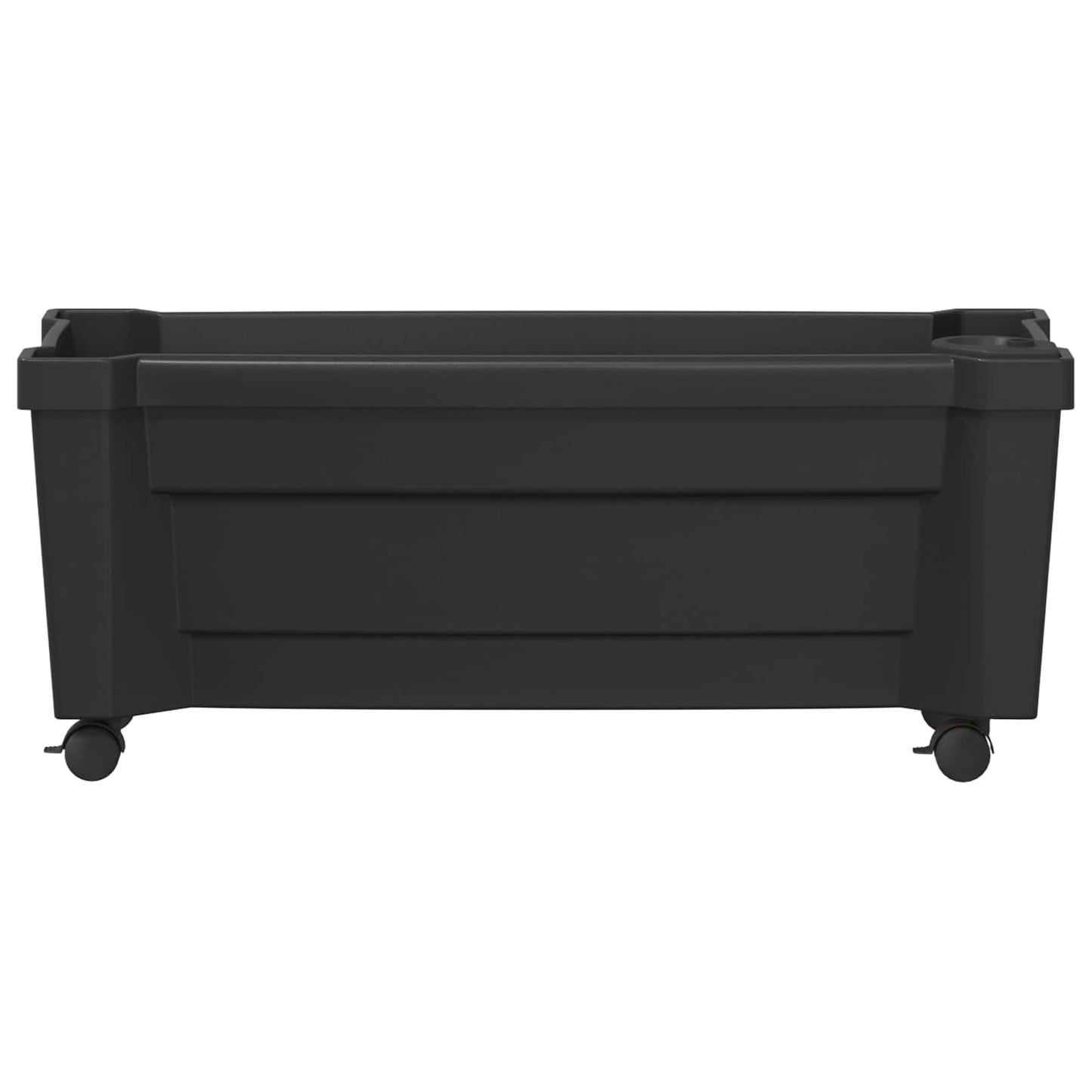 Calypso Planter with Wheels Anthracite 79 x 35 x 33 cm PP