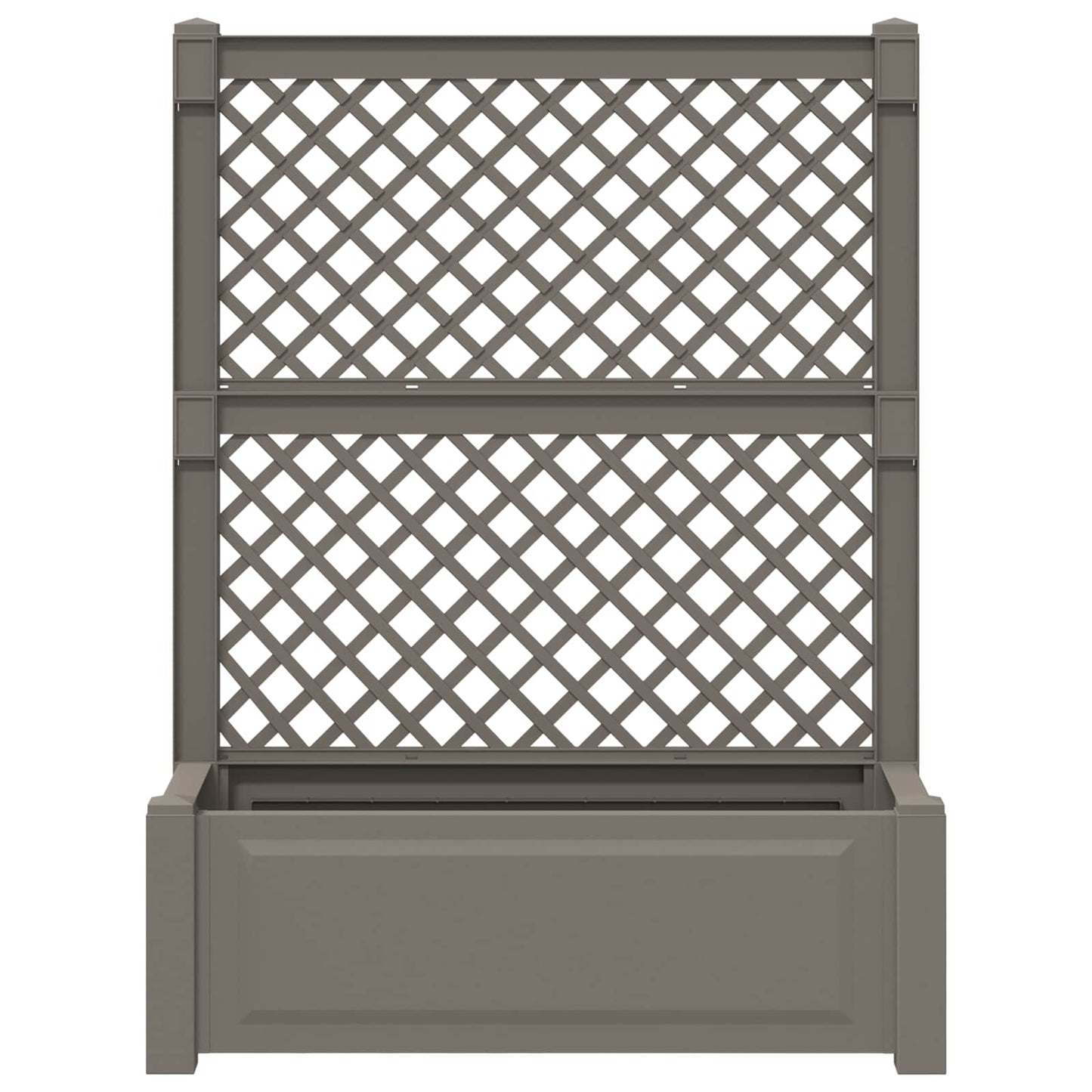 Big Planter with Trellis Grey 99.5 x 43 x 133.5 cm PP