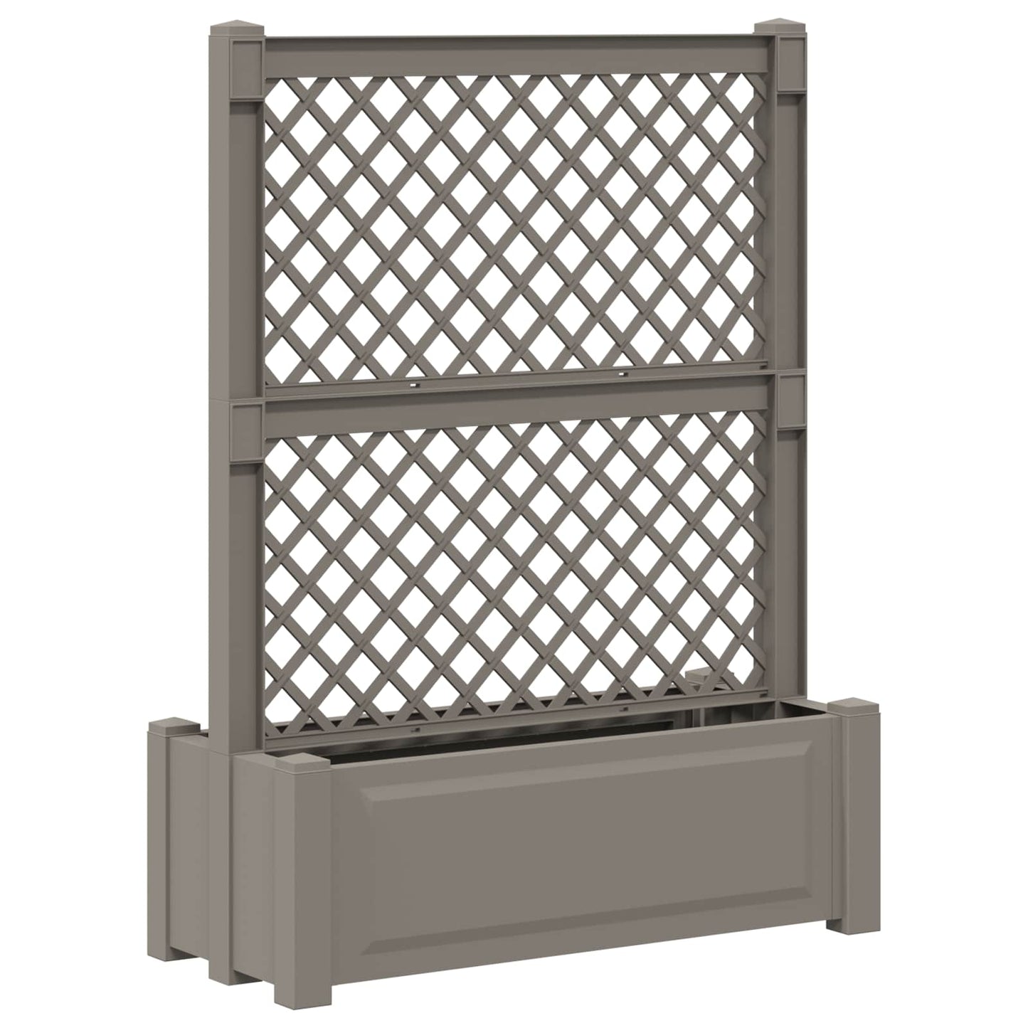 Big Planter with Trellis Grey 99.5 x 43 x 133.5 PP