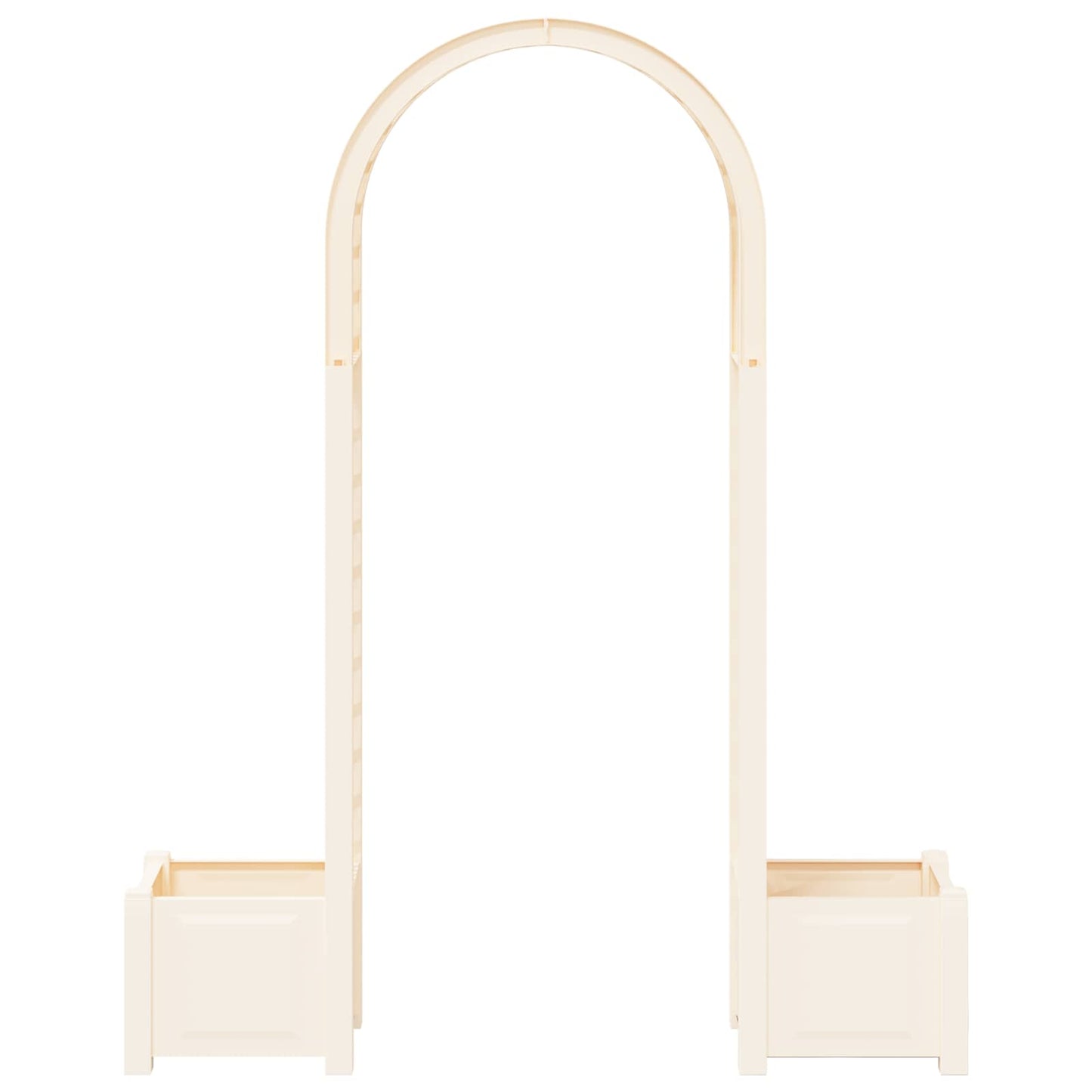 Rose Arch with Planter White 168.5 x 43 x 207 cm PP