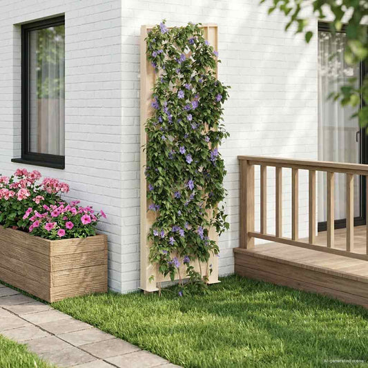 Trellis with Spike White 43 x 6 x 165 cm PP