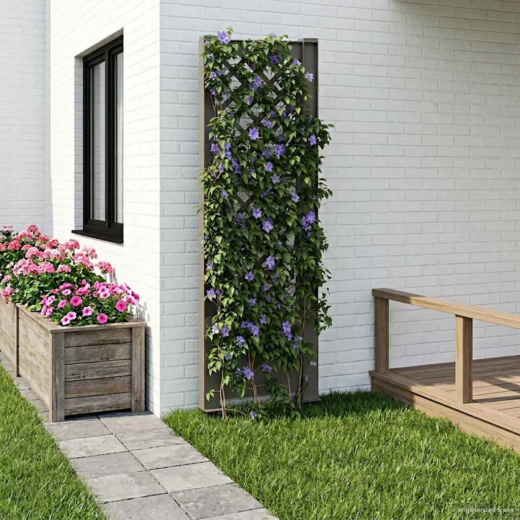 Trellis with Spike Grey 43 x 6 x 165 cm PP