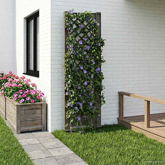Trellis with Spike Grey 43 x 6 x 165 cm PP