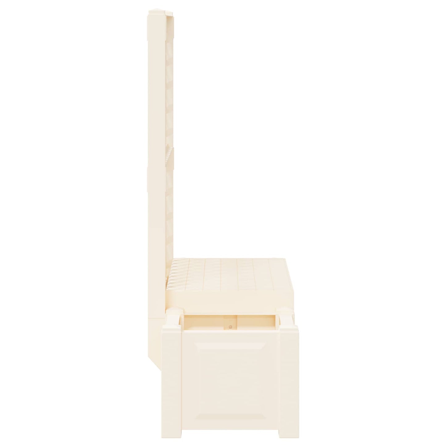 Garden Bench Kopenhagen White 173 x 49 x 135.5 cm PP