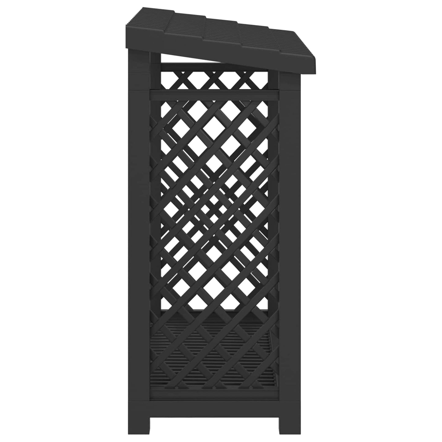Firewood Rack Anthracite 114 x 46 x 101 cm PP
