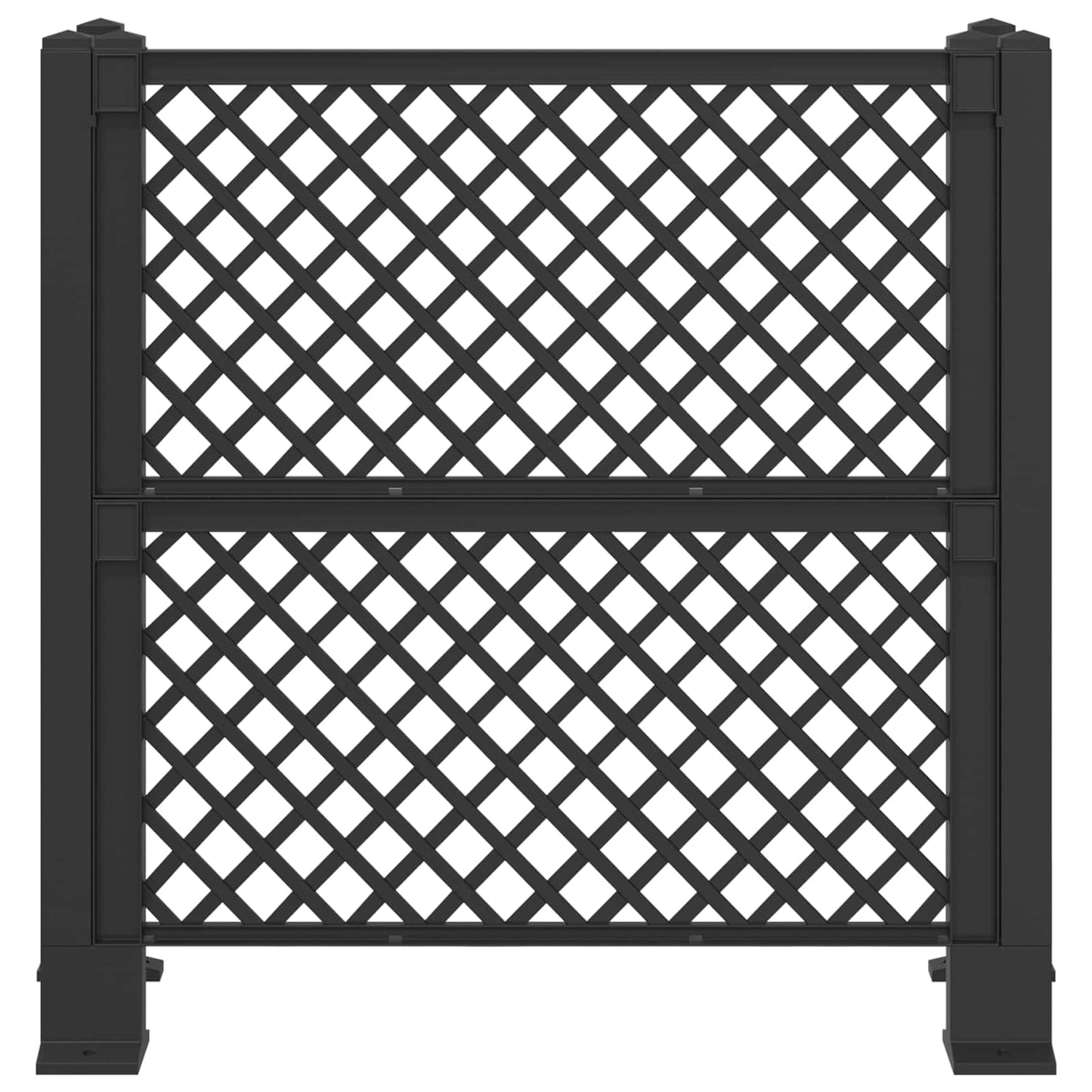 Dustbin Trellis Anthracite 123 x 47 x 114 cm PP
