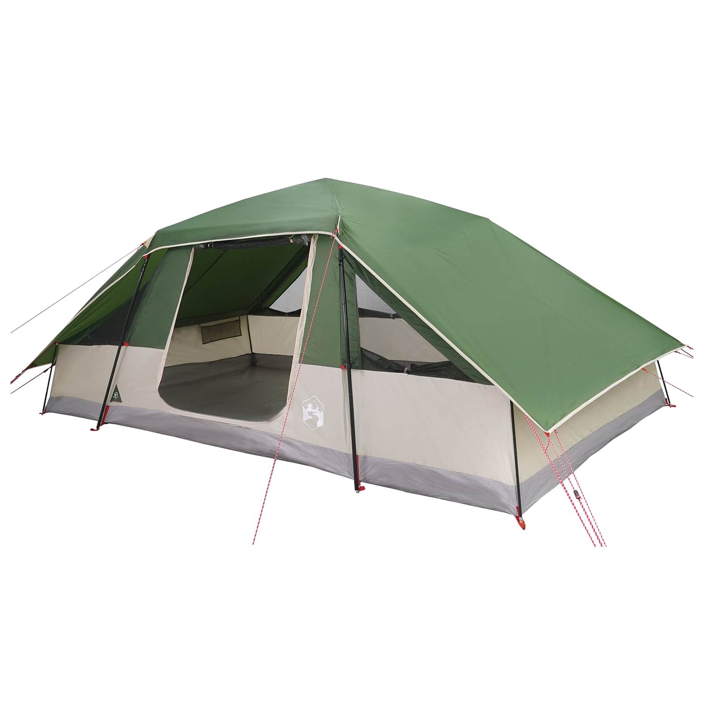 Family Tent with Rainfly Water-resistant Green 10-Person