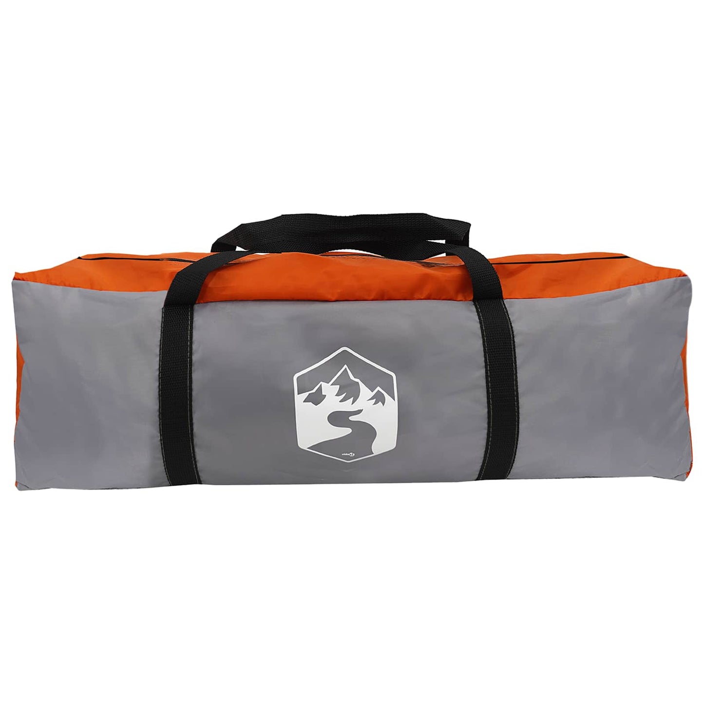 Tipi Tent Water-Resistant 3-Person Grey and Orange