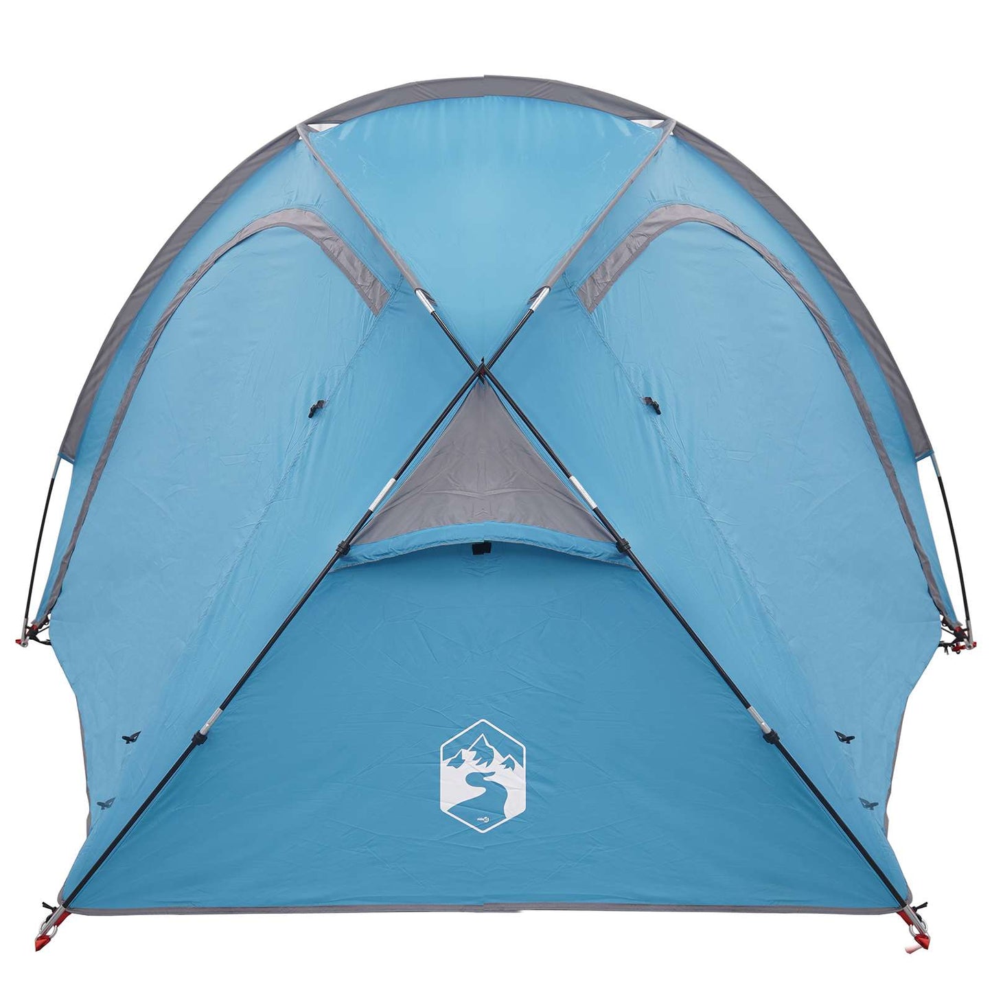 Trekking Tent with Rainfly Water-Resistant 3-Person Blue