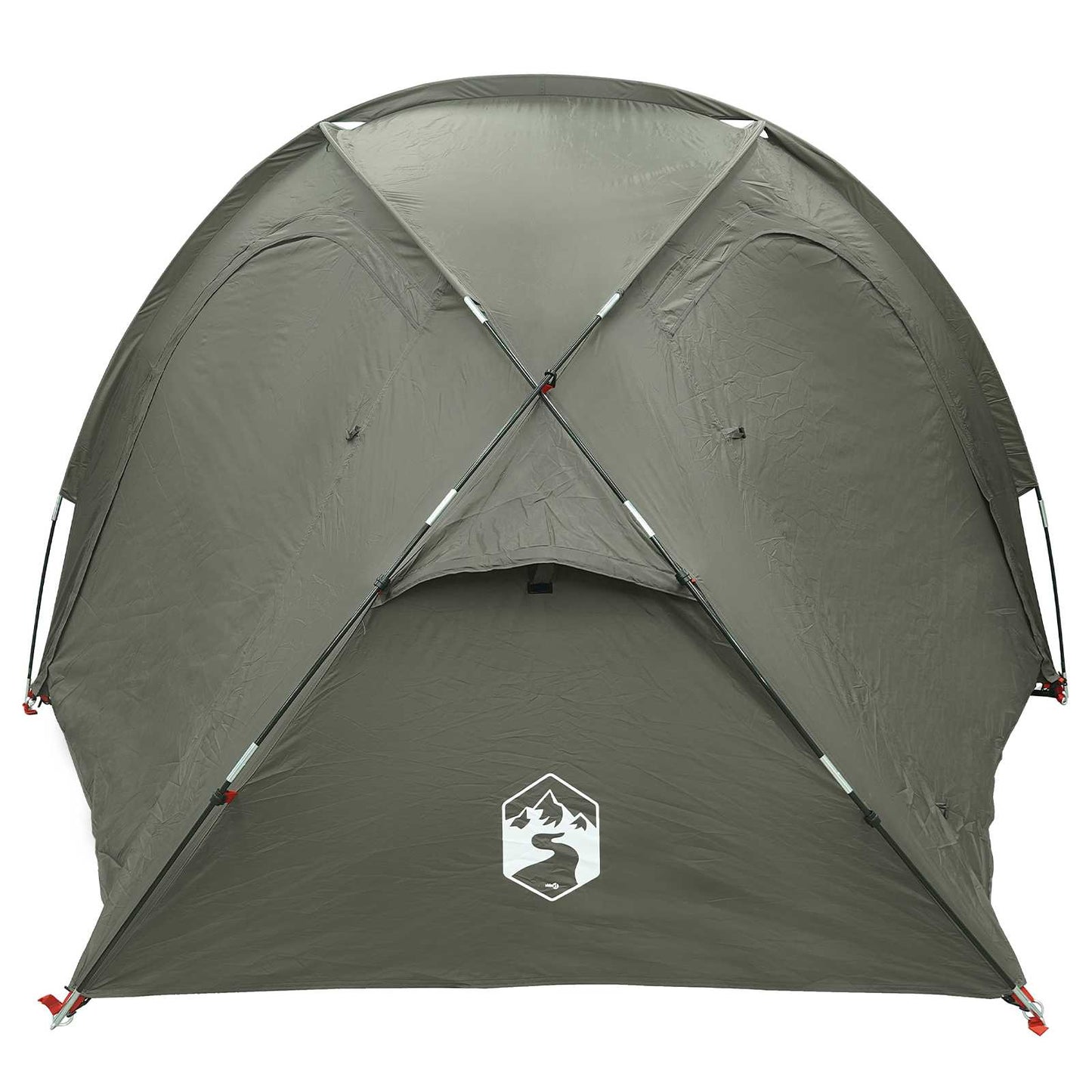 Trekking Tent with Rainfly Water-Resistant 3-Person Army Green
