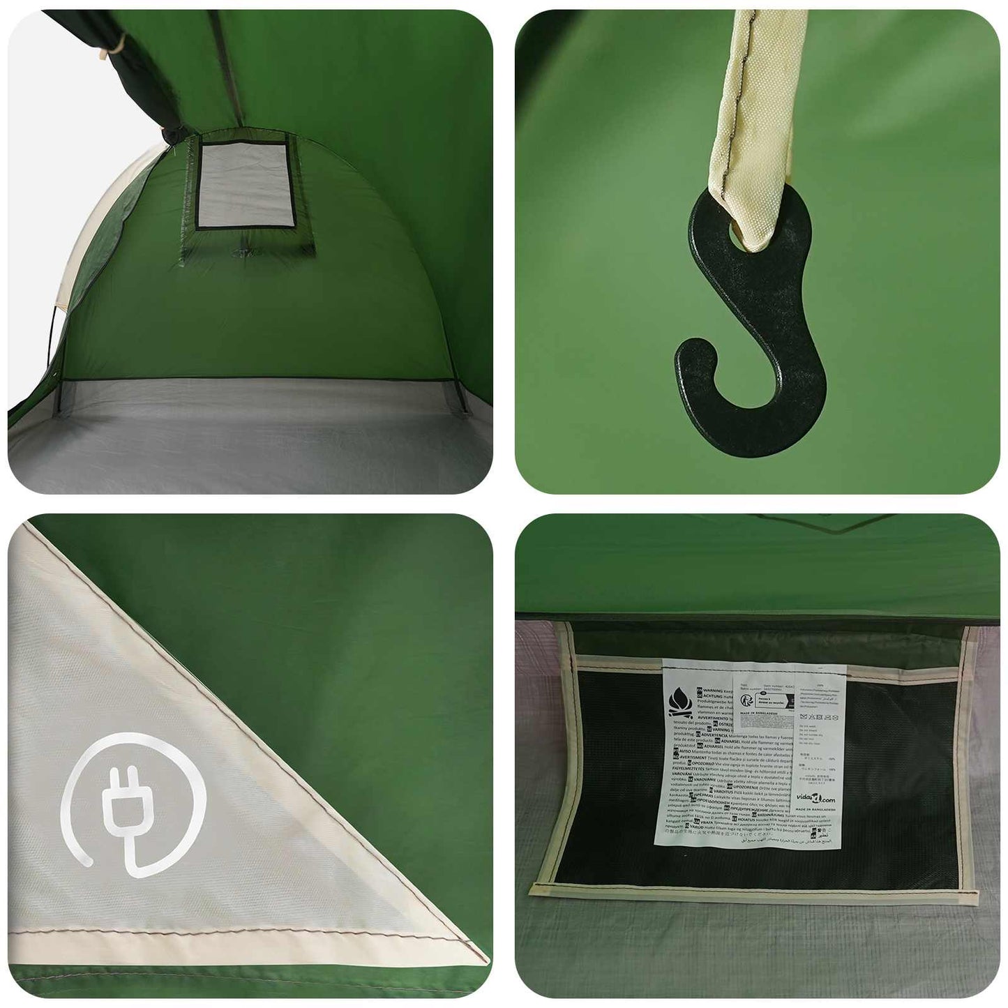 Hiking Tent Water-Resistant 1-Person 1-Person Green