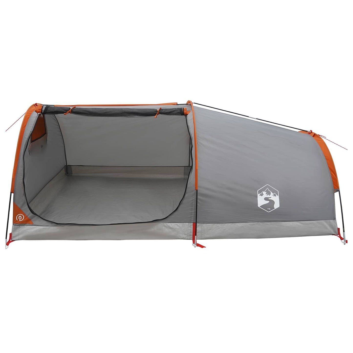 Hiking Tent Water-Resistant 1-Person Grey and Orange