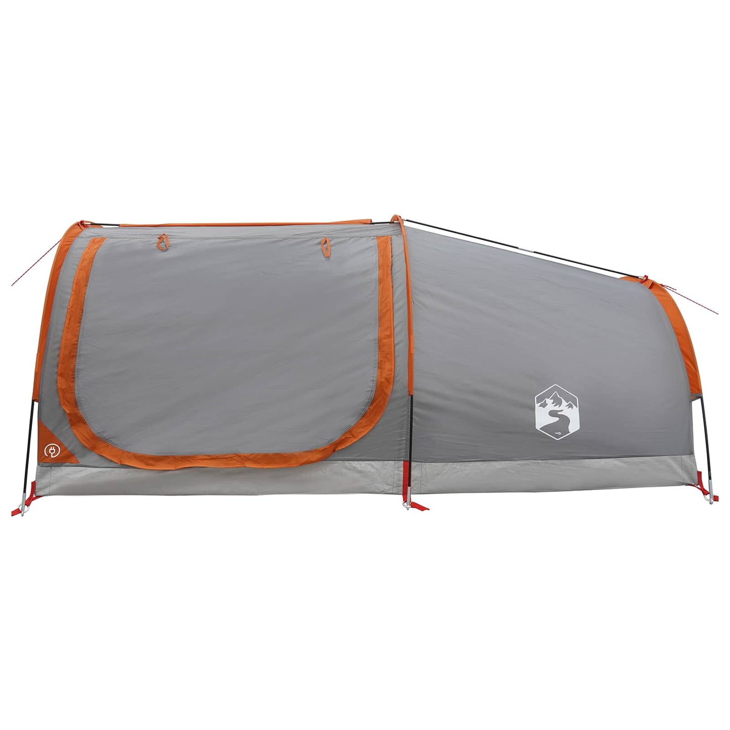 Hiking Tent Water-Resistant 1-Person Grey and Orange