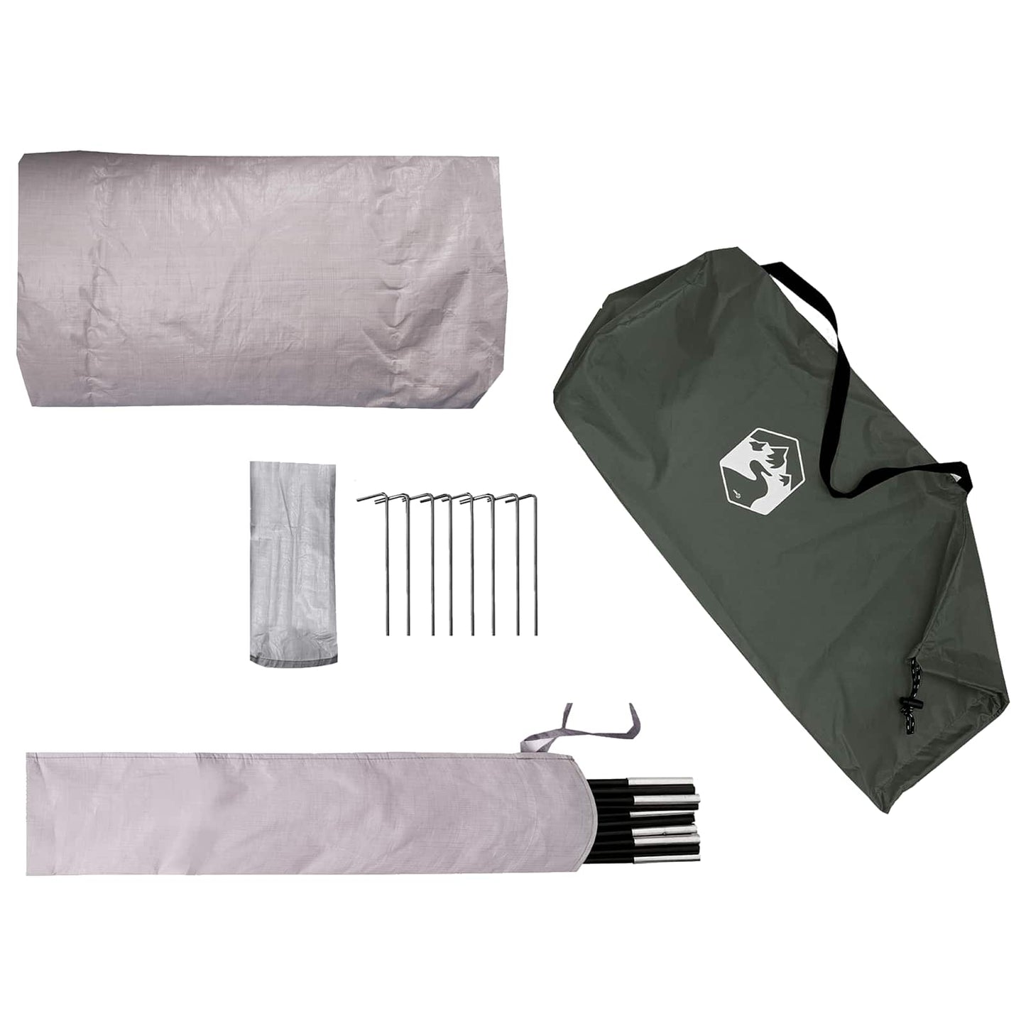 Hiking Tent Water-Resistant 1-Person Army Green
