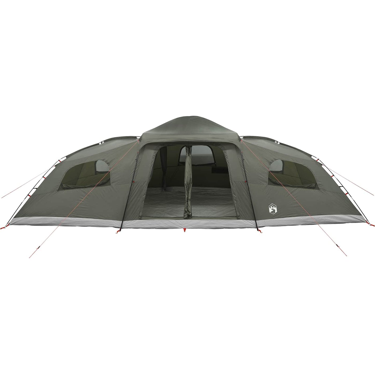 Family Tent with Rainfly Water-resistant 18-Person Army Green
