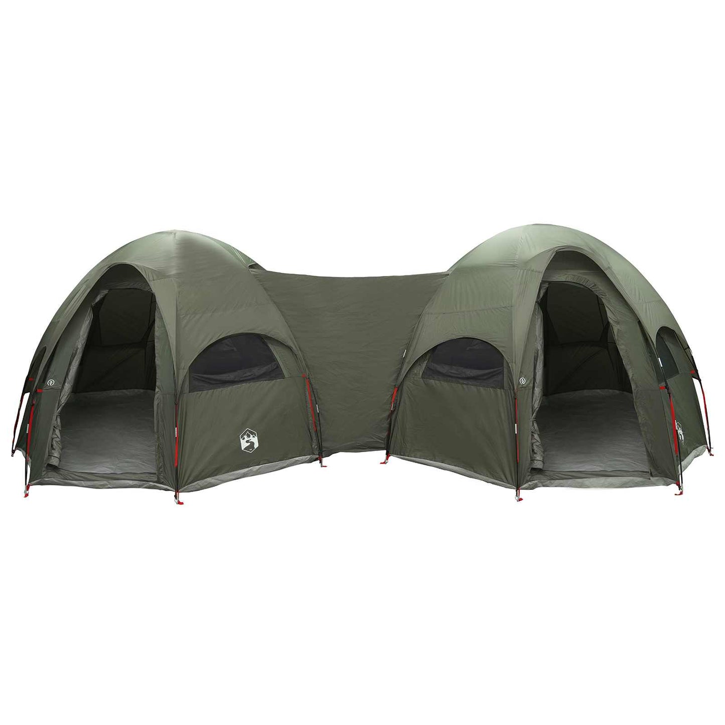 Family Tent with Rainfly Water-resistant 14-Person Army Green