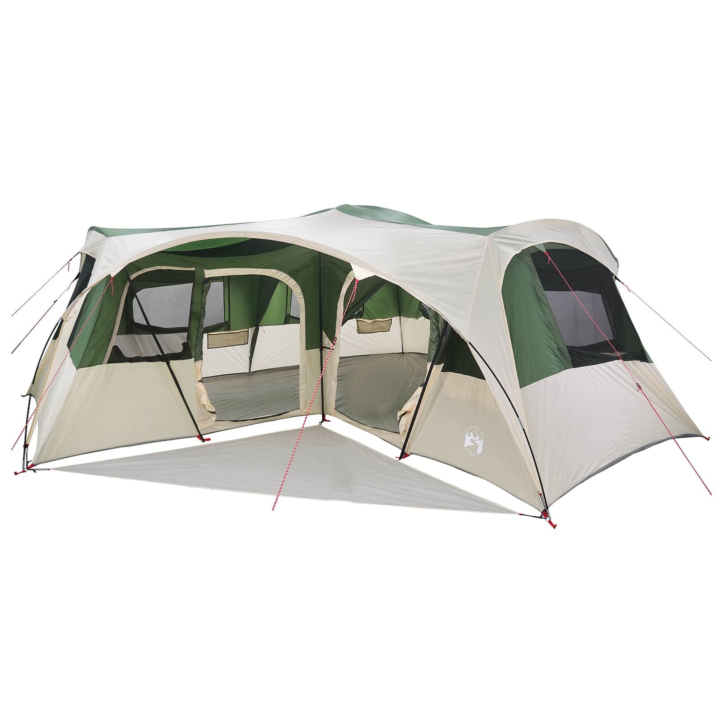 Family Tent with Rainfly Water-resistant 6-Person Green