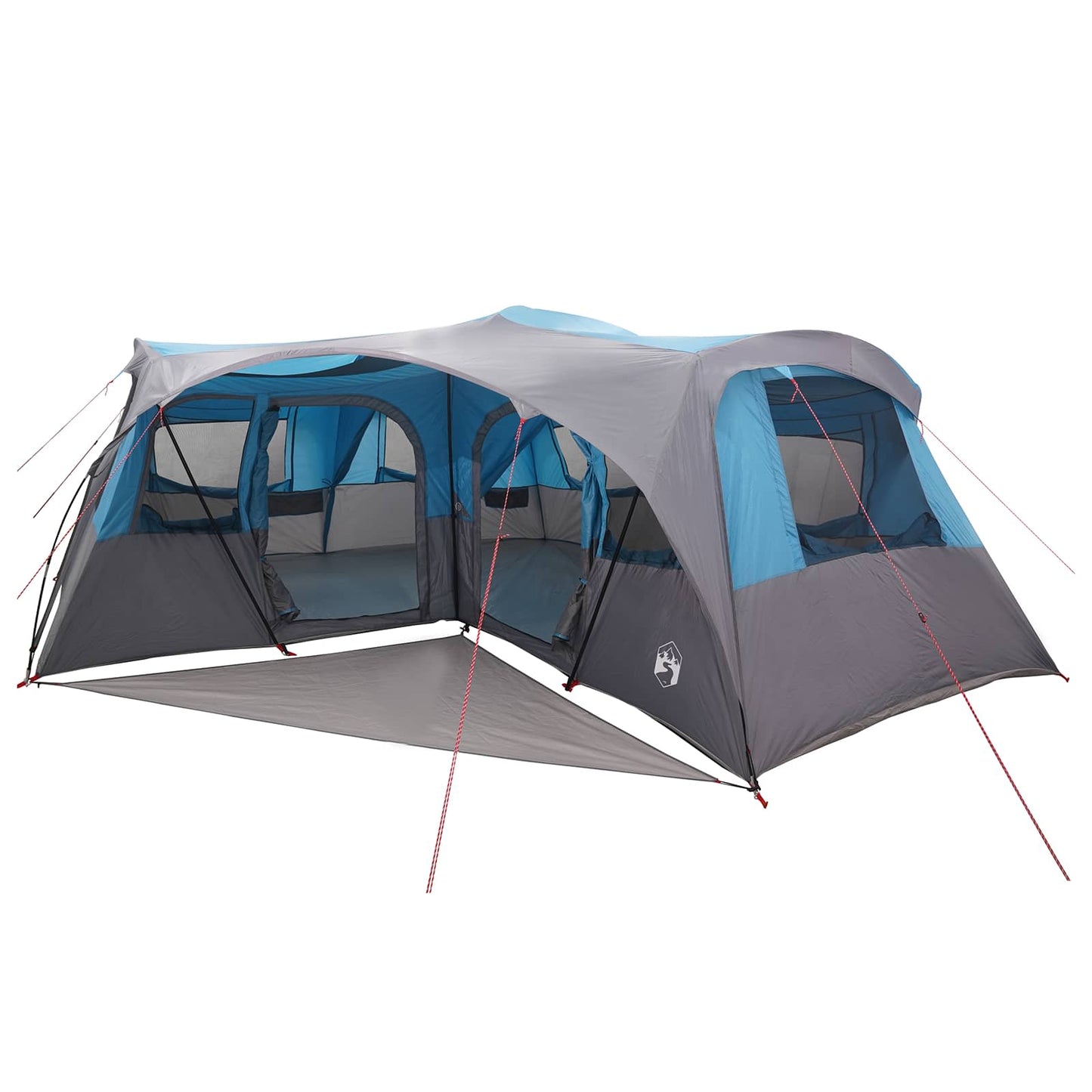 Family Tent with Rainfly Water-resistant 6-Person 6-Person Blue