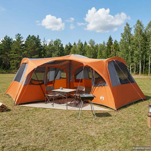 Family Tent with Rainfly Water-resistant 6-Person