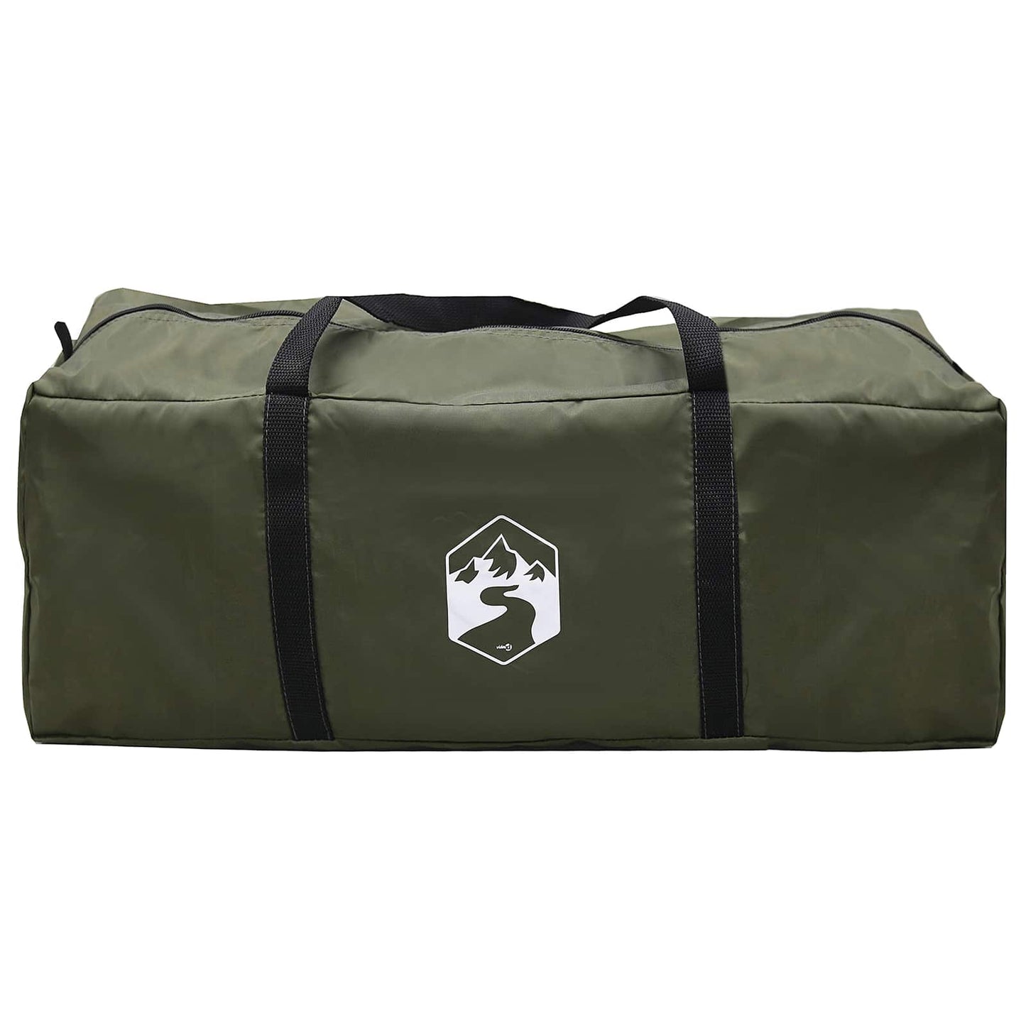 Family Tent with Rainfly Water-resistant 6-Person Army Green