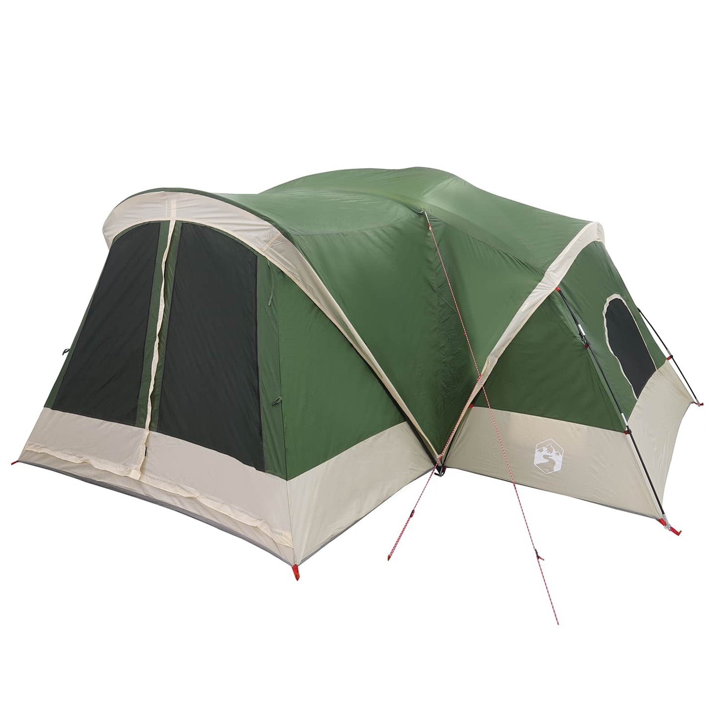 Cabin Tent with Rainfly Water-Resistant 10-Person Green