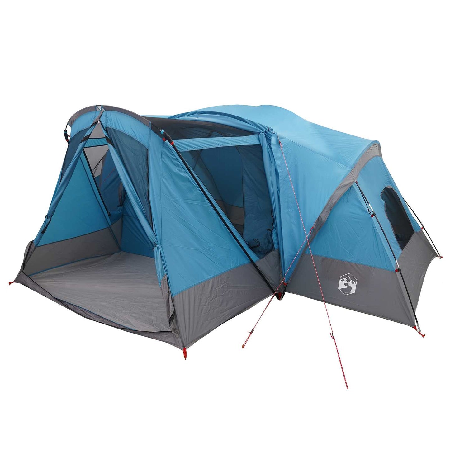 Cabin Tent with Rainfly Water-Resistant 10-Person Blue