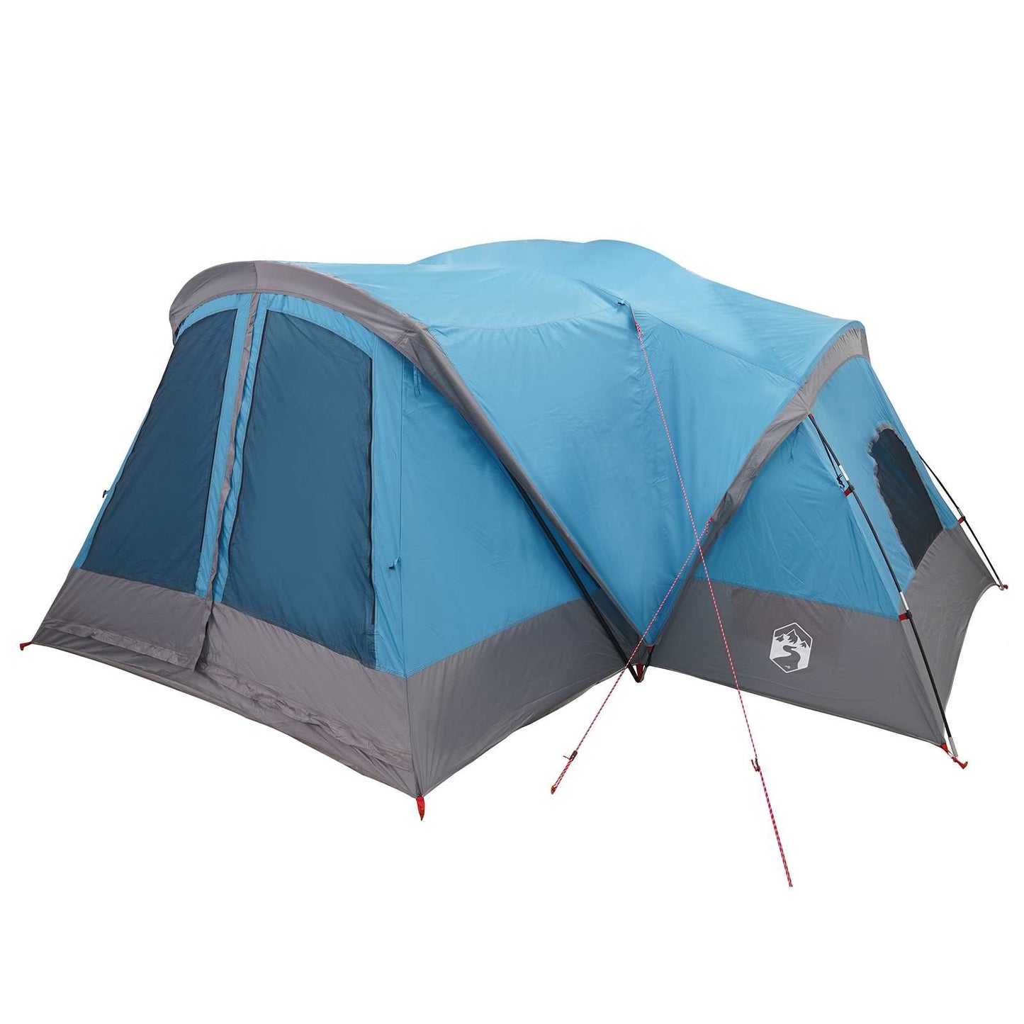 Cabin Tent with Rainfly Water-Resistant 10-Person Blue