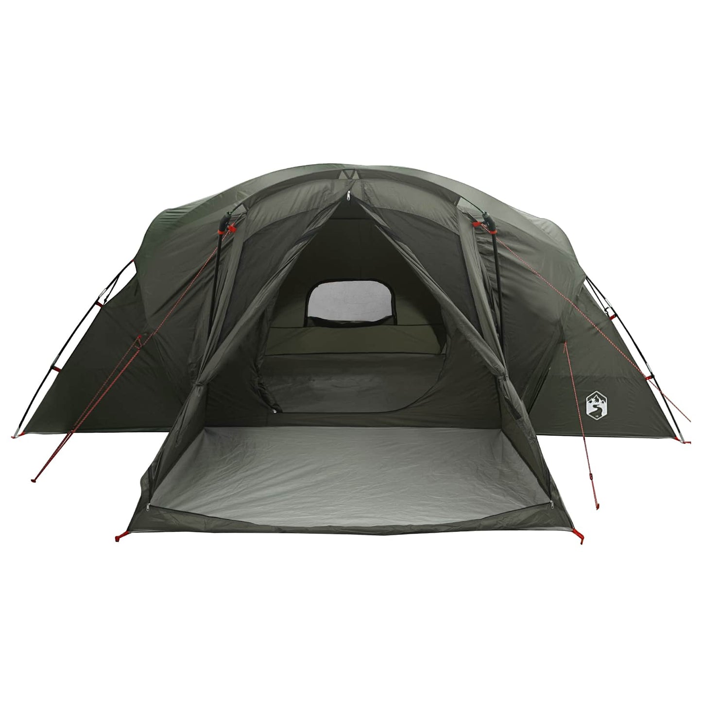 Cabin Tent with Rainfly Water-Resistant 10-Person Army Green