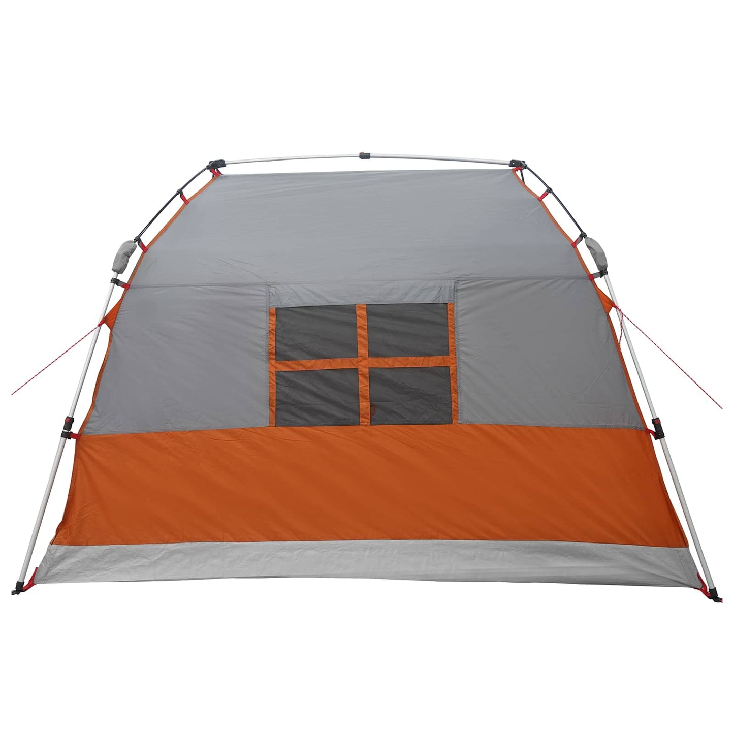 Instant Tent Water-resistant 3-Person Grey and Orange