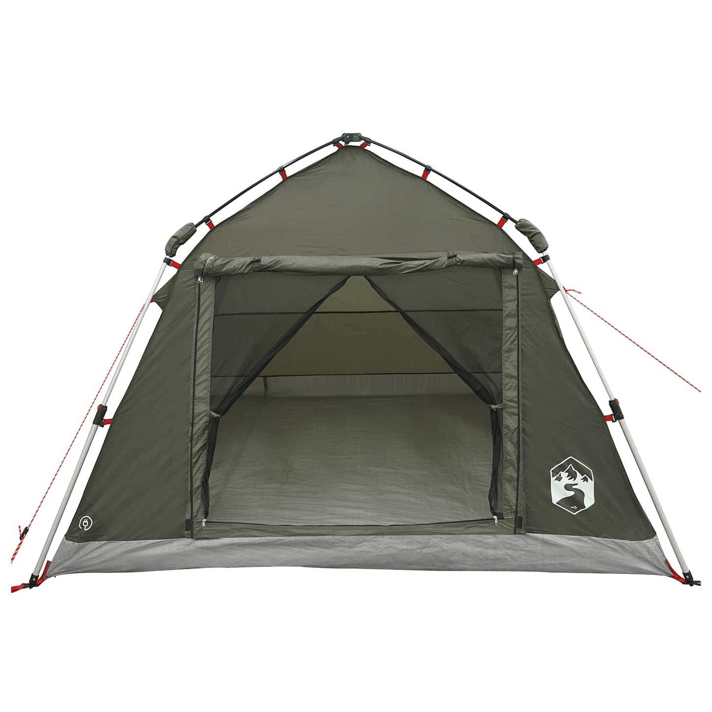 Instant Tent Water-resistant 3-Person Army Green