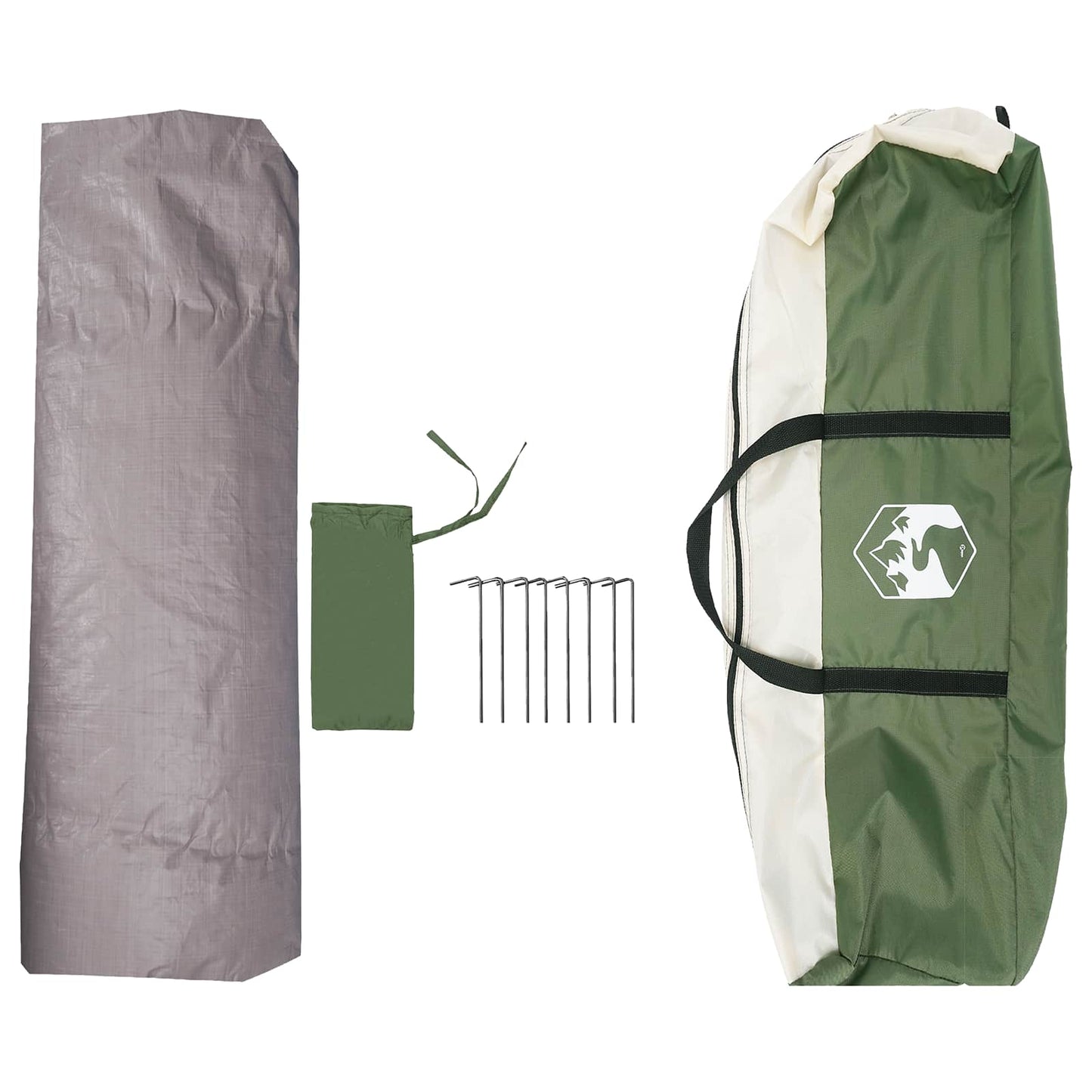 Instant Tent Water-resistant 4-Person Green