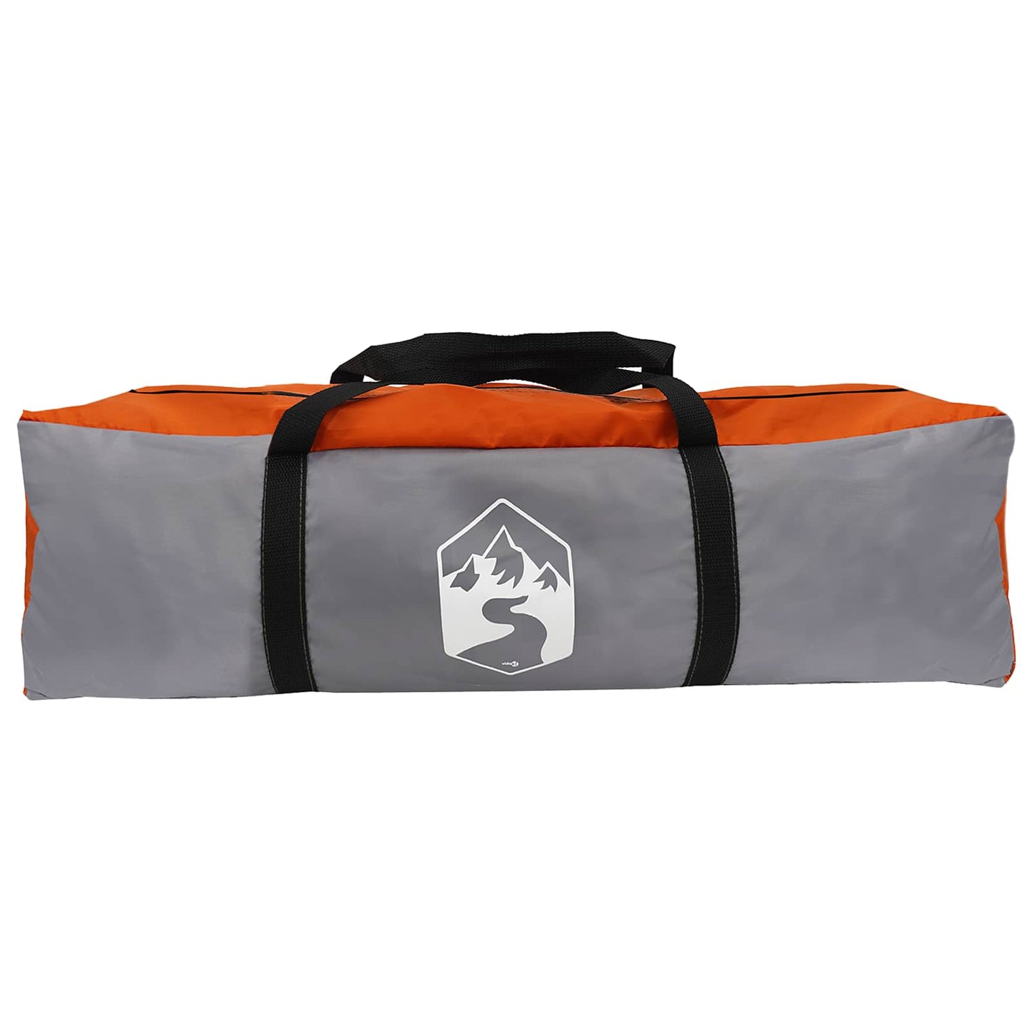 Instant Tent Water-resistant 4-Person Grey and Orange