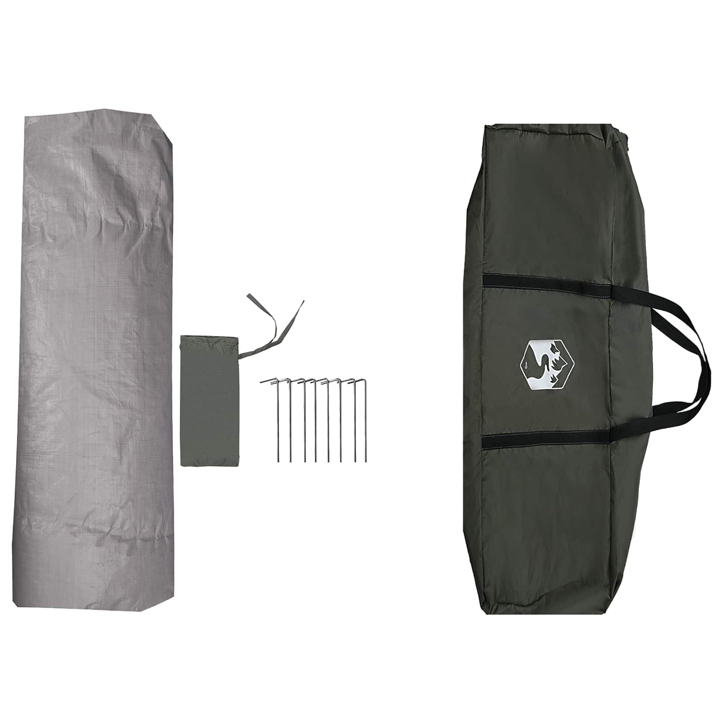 Instant Tent Water-resistant 4-Person Army Green