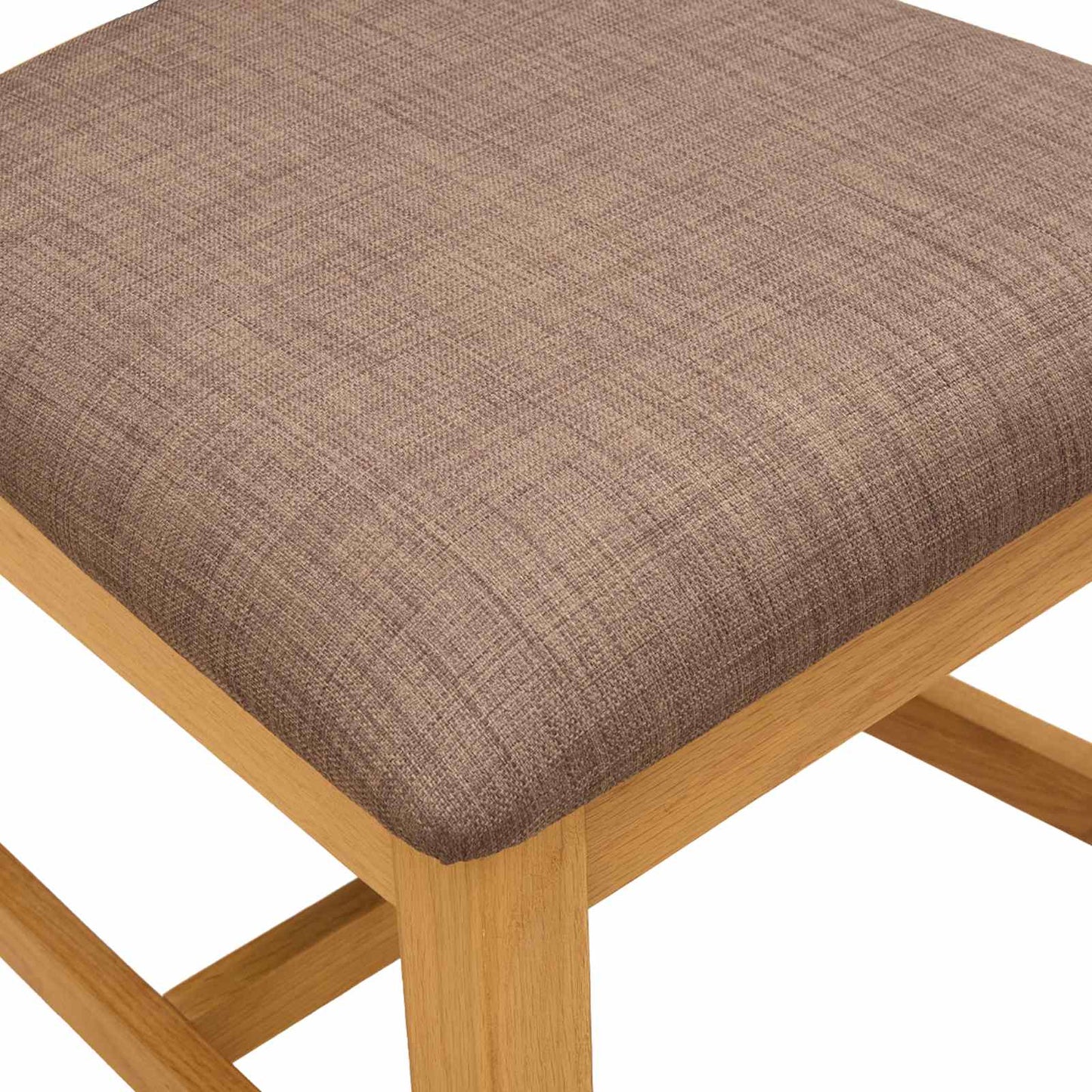Dining Chair 2 pcs Solid Oak Wood Grey 45 x 54 x 105 cm