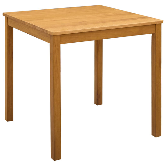 Dining Table 75 x 75 x 75.5 cm Solid Oak Wood Natural Square