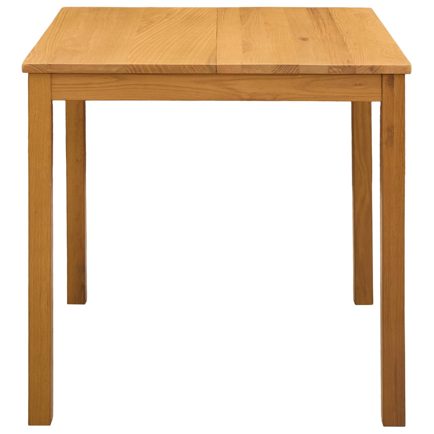 Dining Table 75 x 75 x 75.5 cm Solid Oak Wood Natural Square