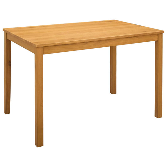Dining Table 110 x 75 x 75 cm Solid Oak Wood Natural