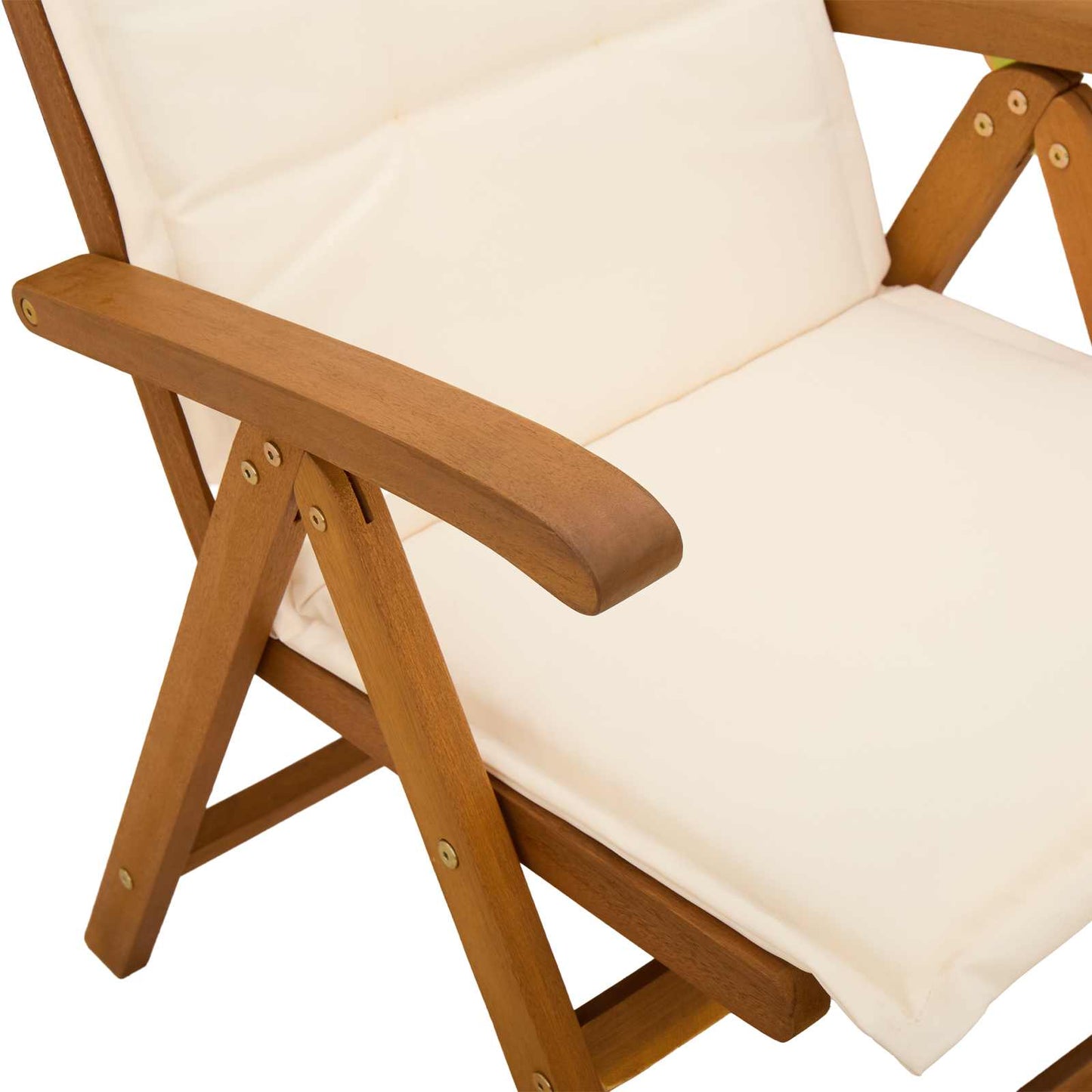 Outdoor Dining Set with Parasol 8 pcs Cream White