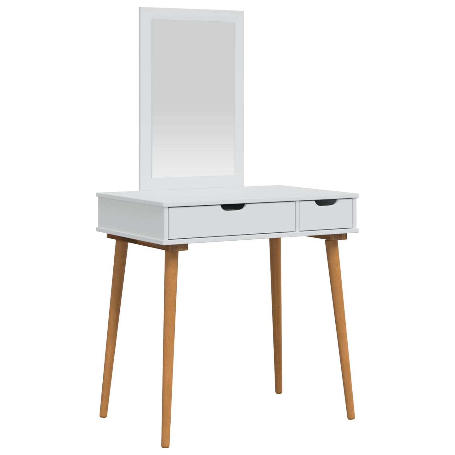 Dressing Table Set FAUSKE 2 pcs White 76 x 50 x 143 cm