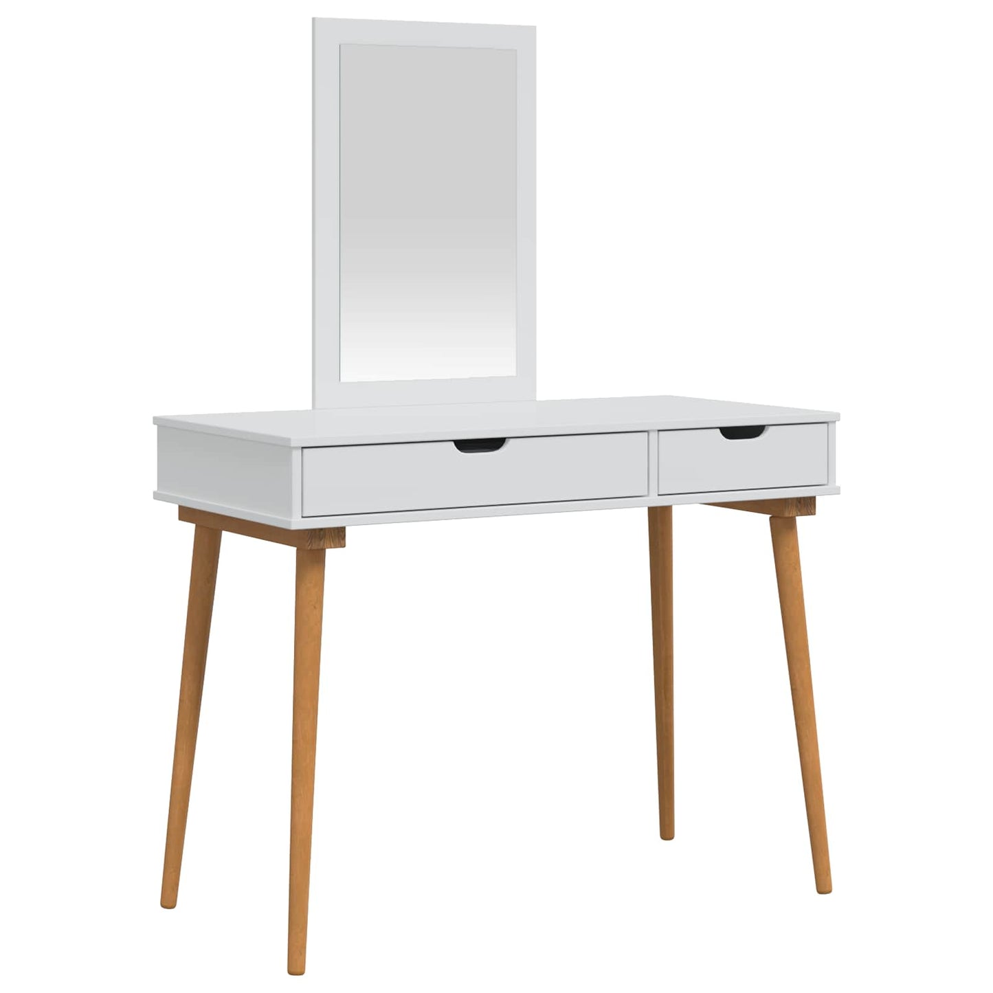 Dressing Table Set FAUSKE 2 pcs White 100 x 50 x 143 cm
