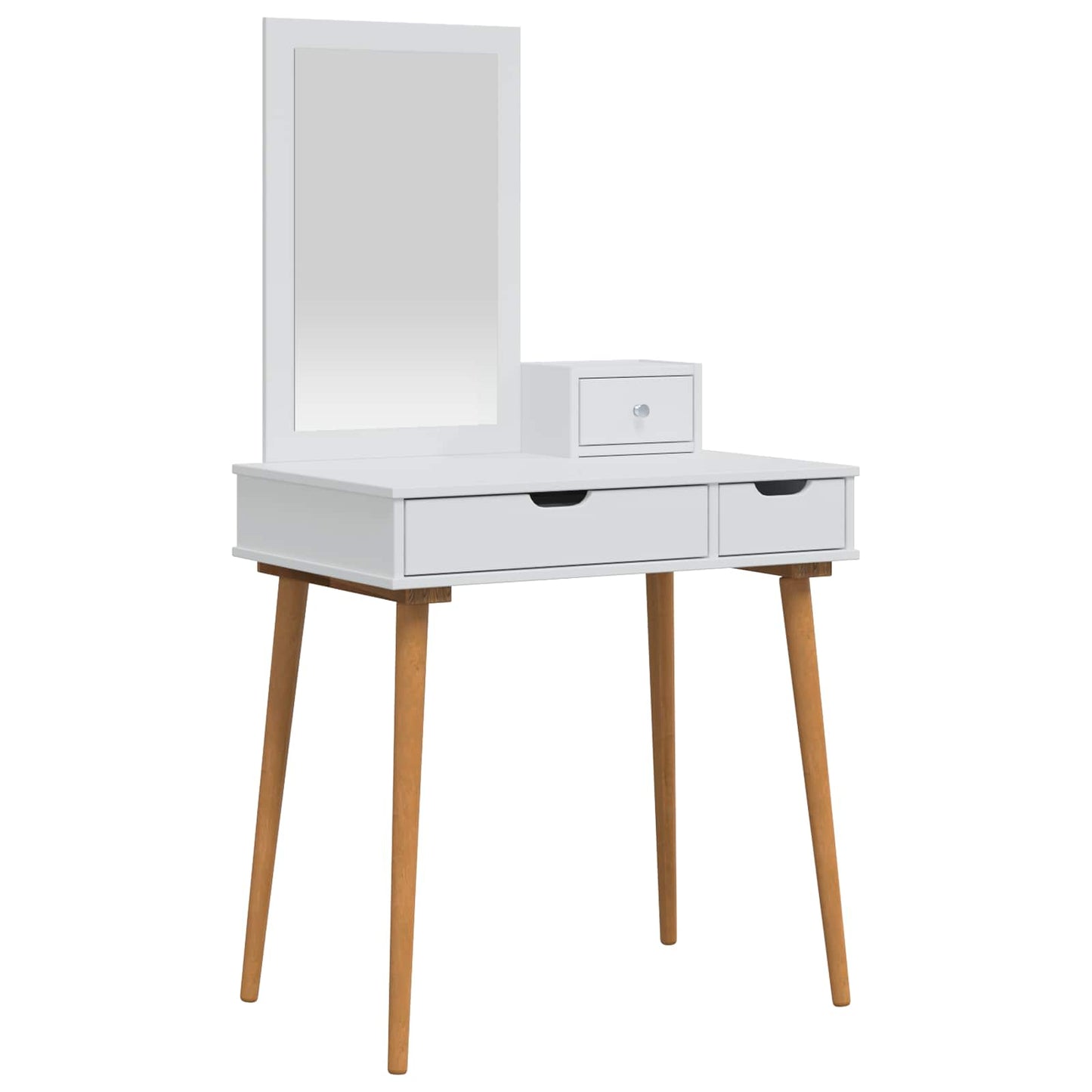 Dressing Table Set FAUSKE 3 pcs White 76 x 50 x 143 cm
