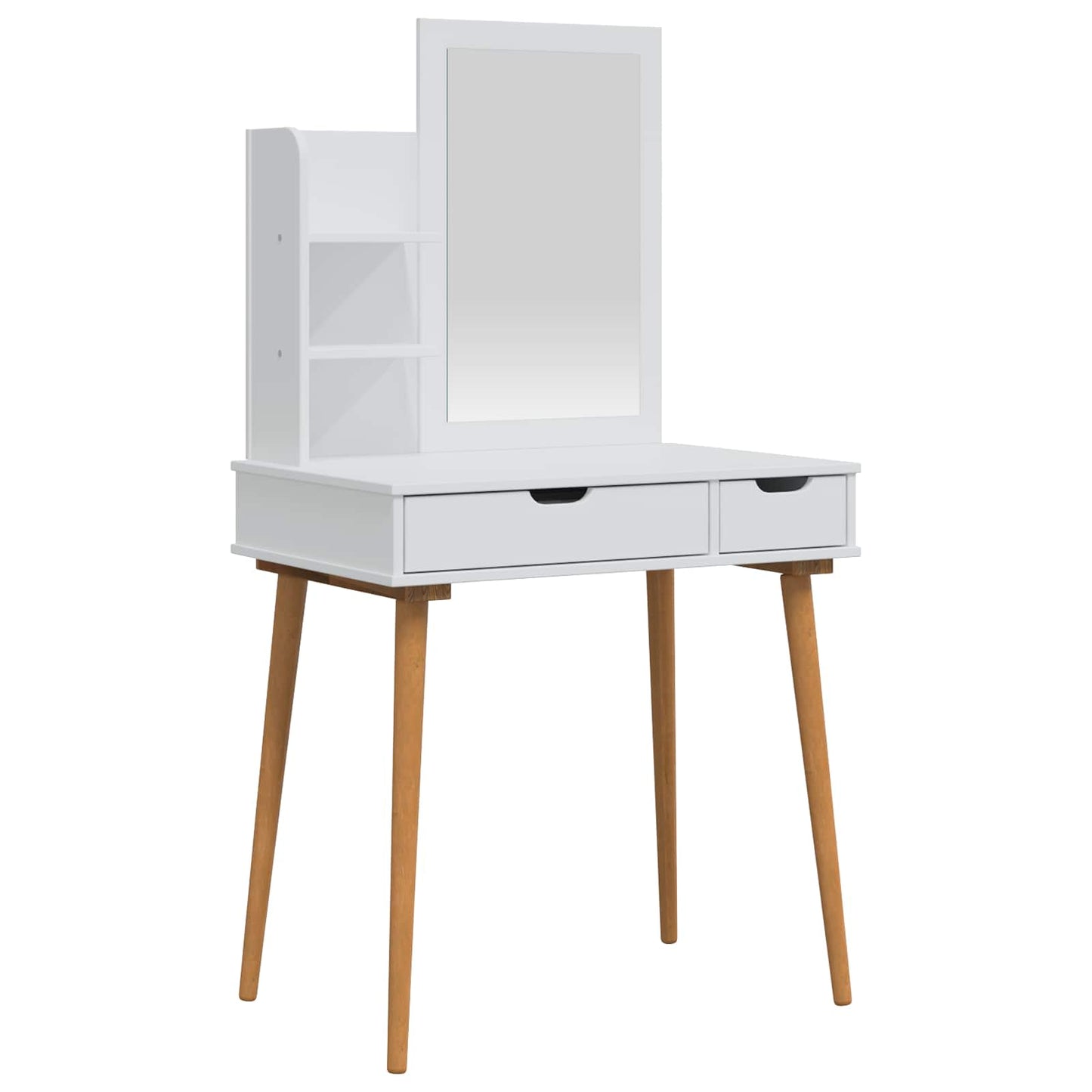 Dressing Table Set FAUSKE 3 pcs White 76 x 50 x 143 cm