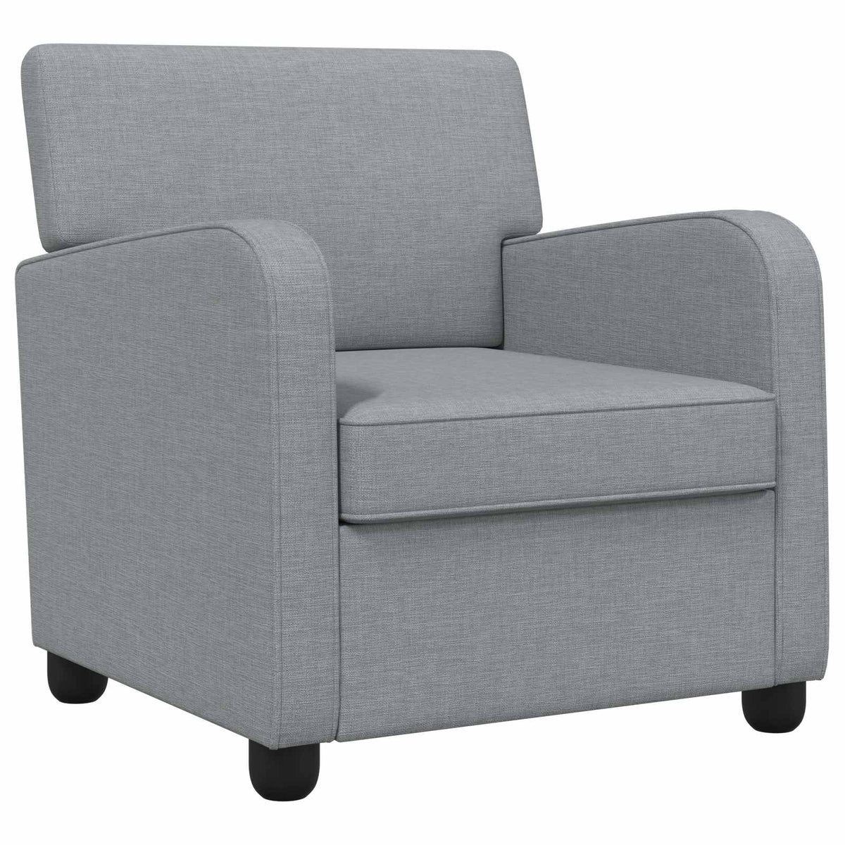 Armchair Light Grey Fabric