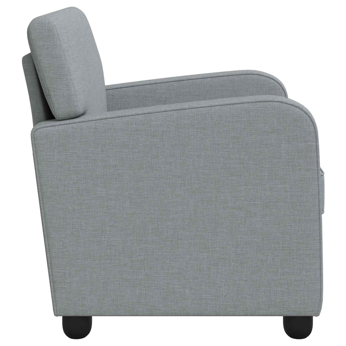 Armchair Light Grey Fabric