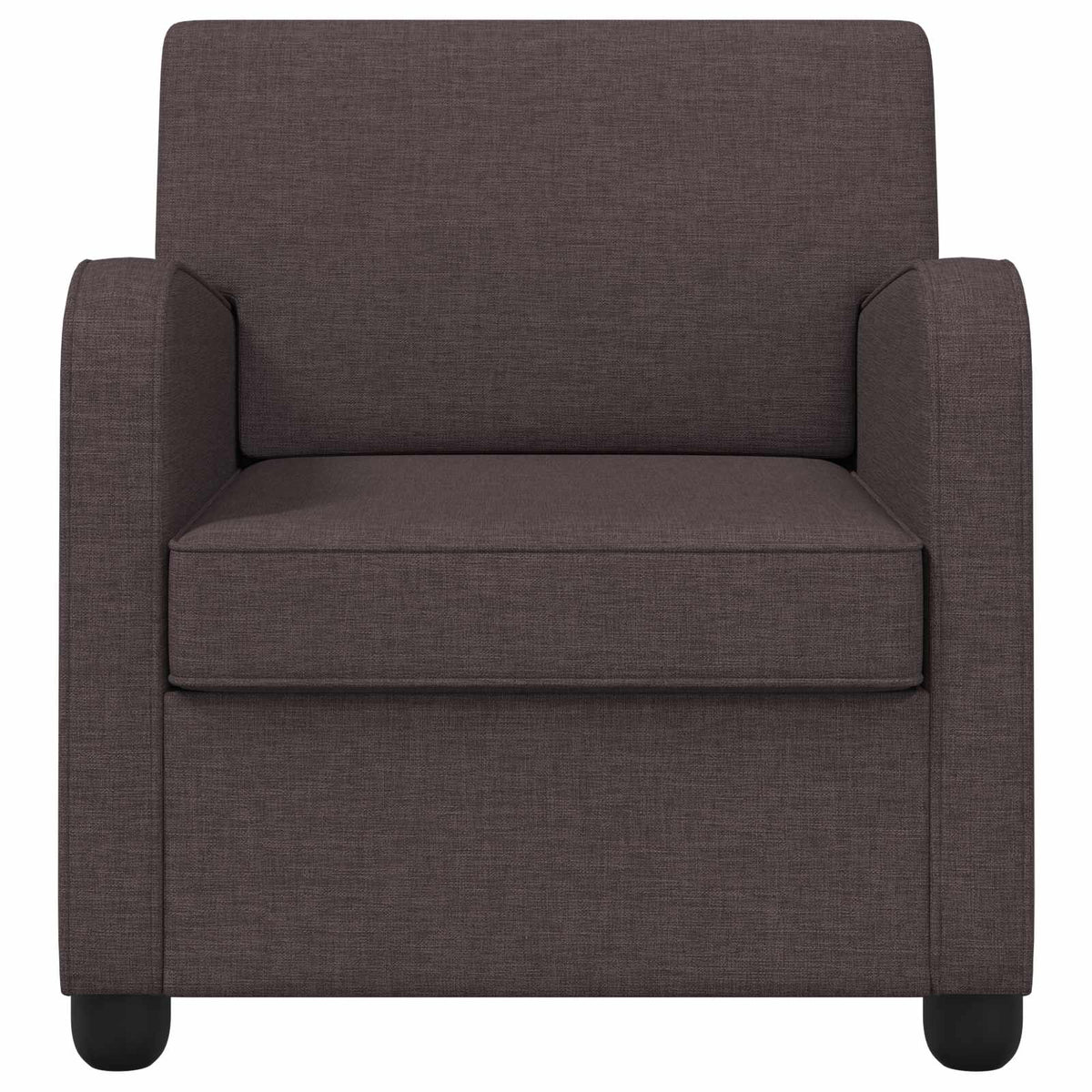 Armchair Dark Brown Fabric
