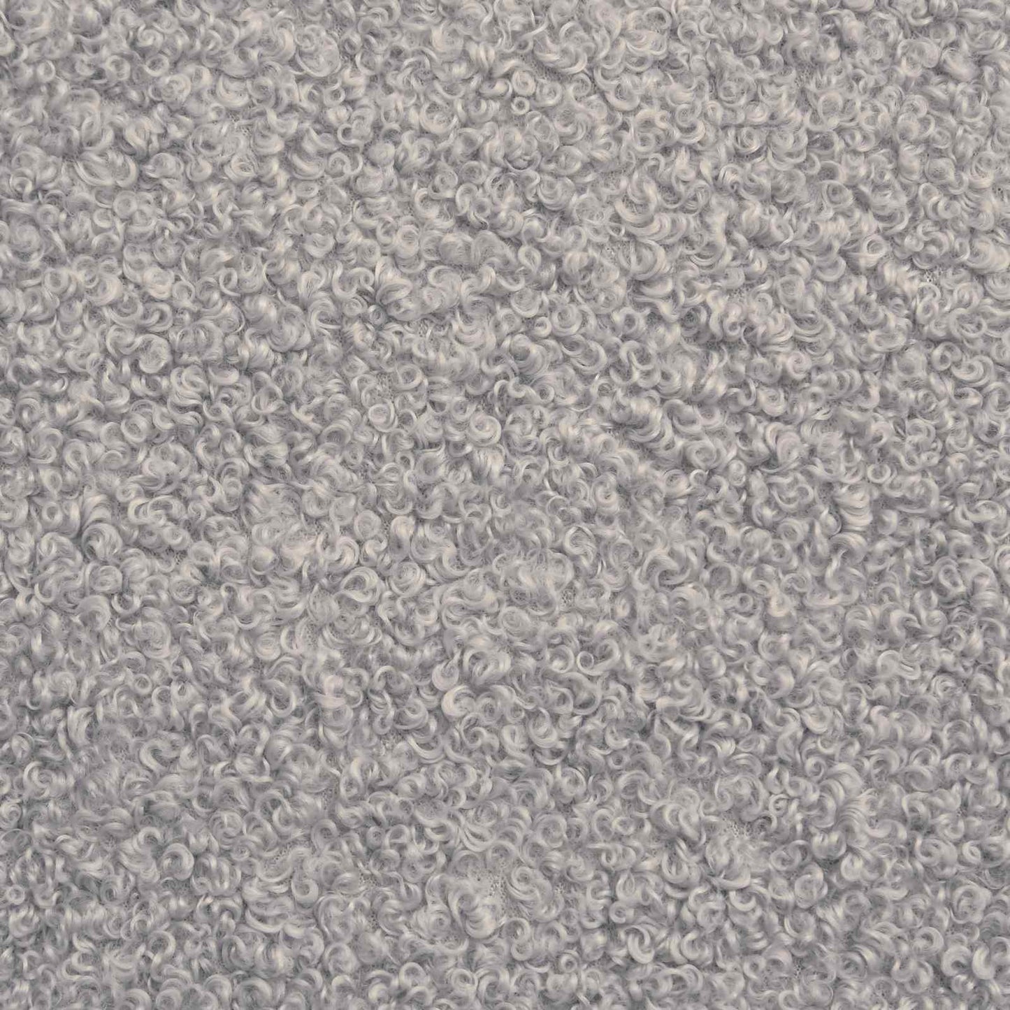 Armchair Light Grey Faux Lamb Fleece
