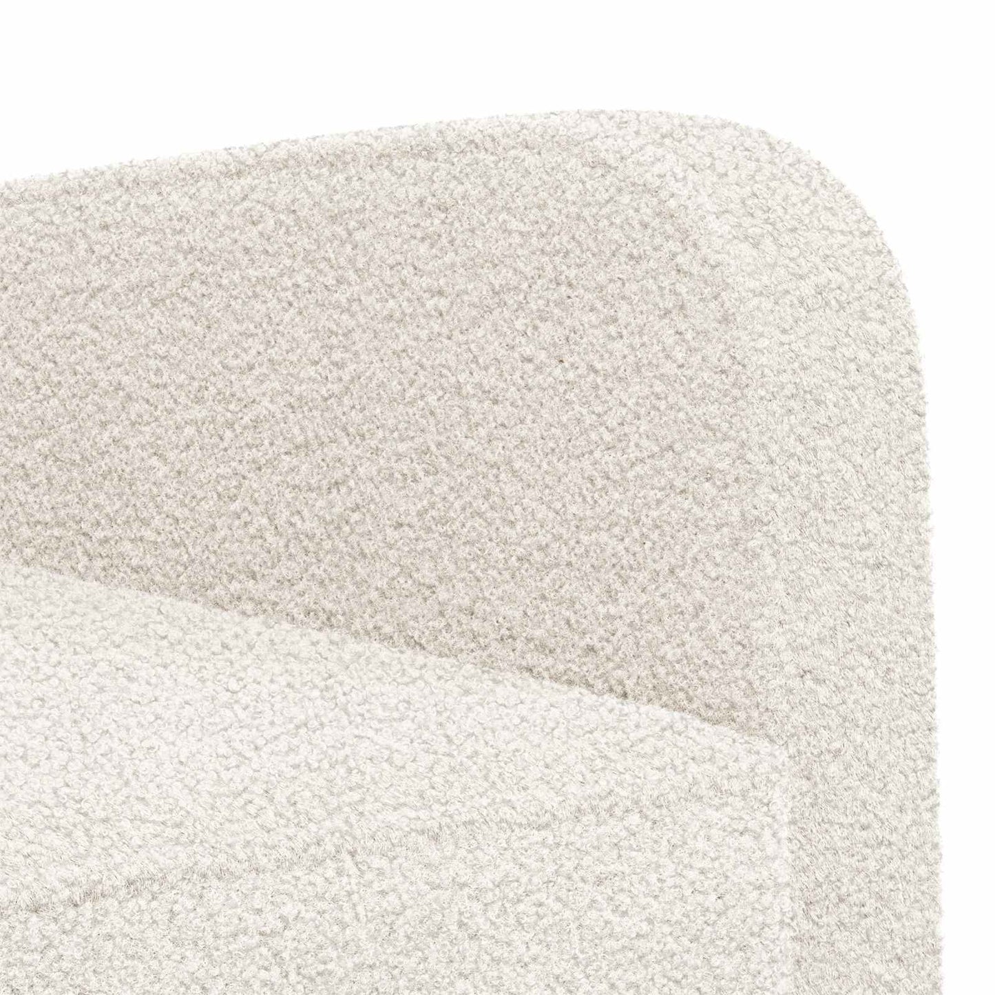 Armchair Cream Faux Lamb Fleece
