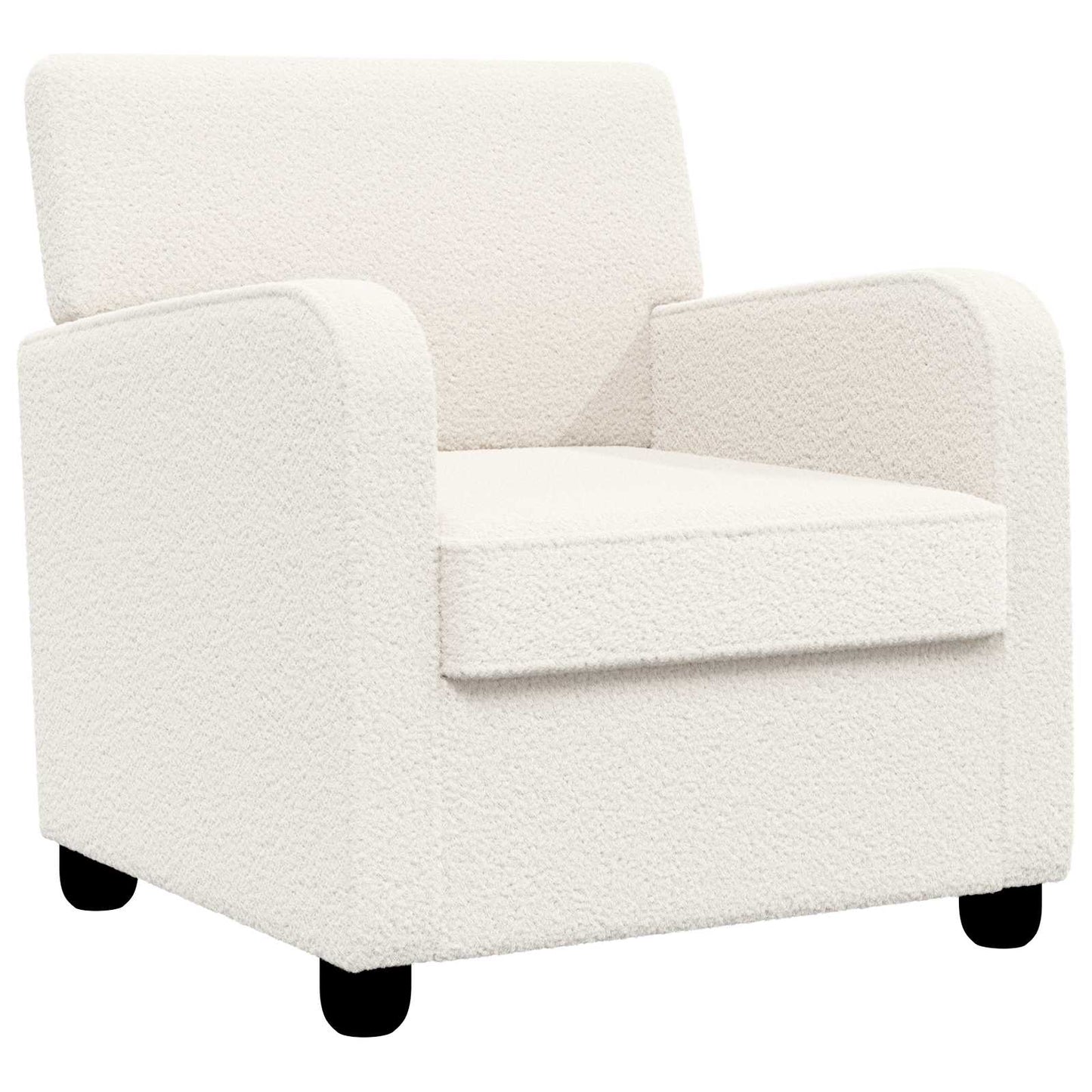 Armchair Cream Faux Lamb Fleece