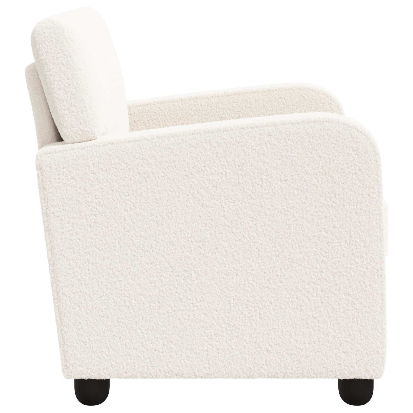 Armchair Cream Faux Lamb Fleece