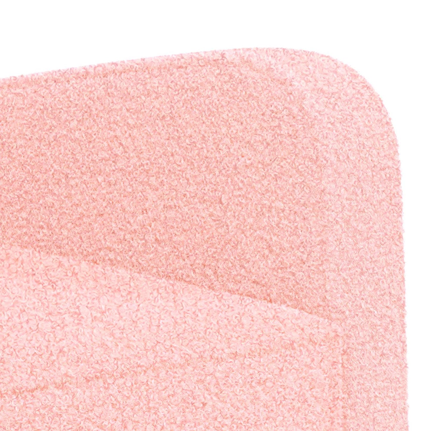 Armchair Pink Faux Lamb Fleece